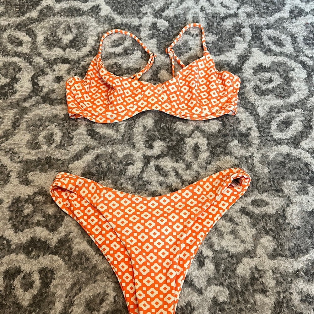 blackbough orange bikini